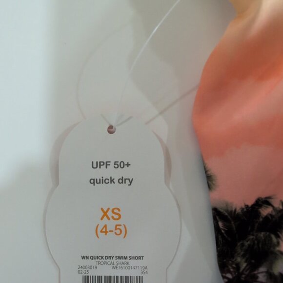 Wonder Nation UPF 50 Plus Quick Dry Swim Shorts XS (4-5) - Picture 5 of 5